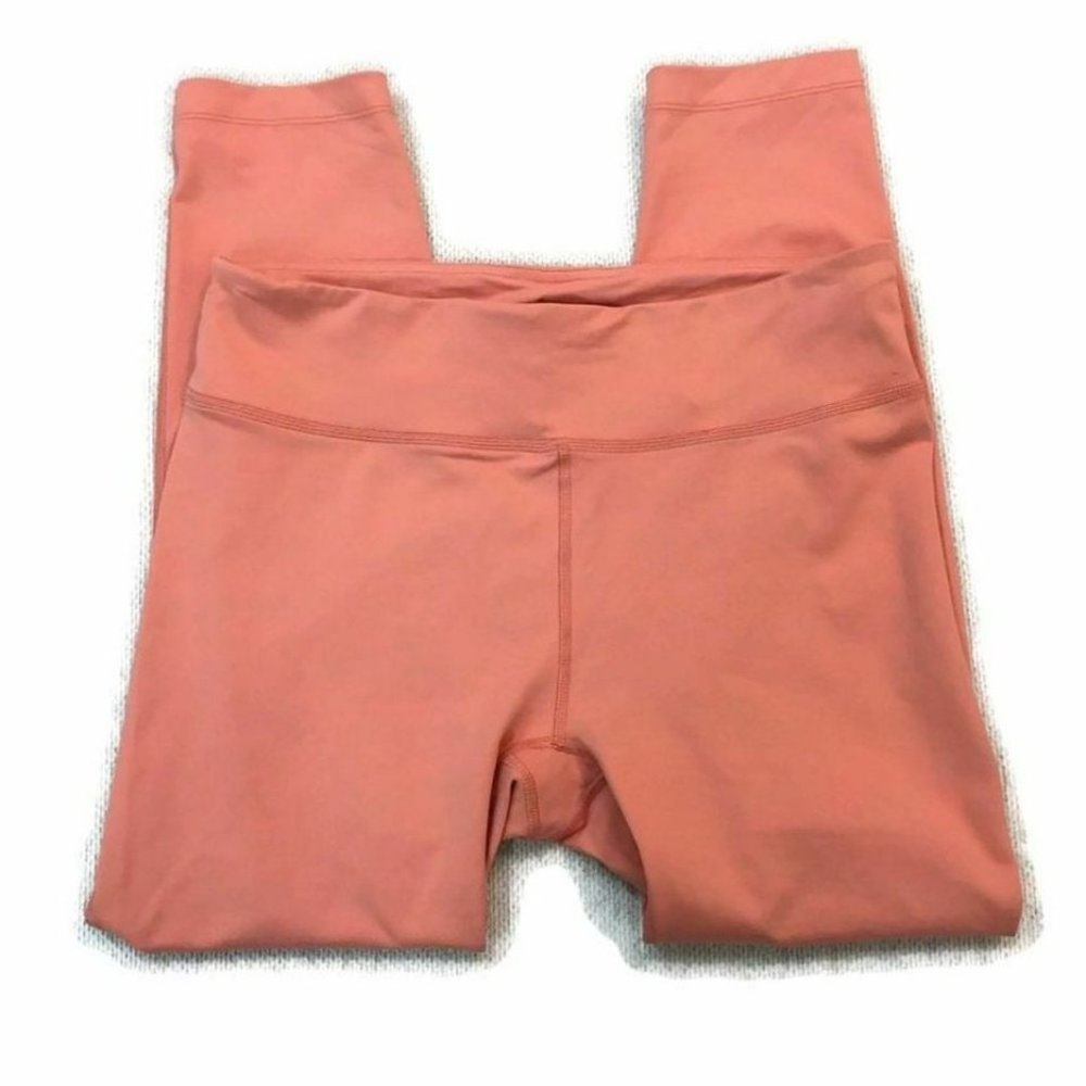 OUTDOOR VOICES Coral Techsweat flex crop leggings. Size L